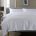 The Lyndon Company Savoy White 100% Cotton Sateen 400TC Duvet Set