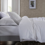 The Lyndon Company Savoy White 100% Cotton Sateen 400TC Duvet Set