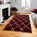 Scandi Berber G257 Red/Cream Rug
