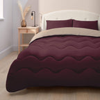 Silentnight Seersucker Berry Coverless 10.5 Tog Duvet and Pillowcase Set