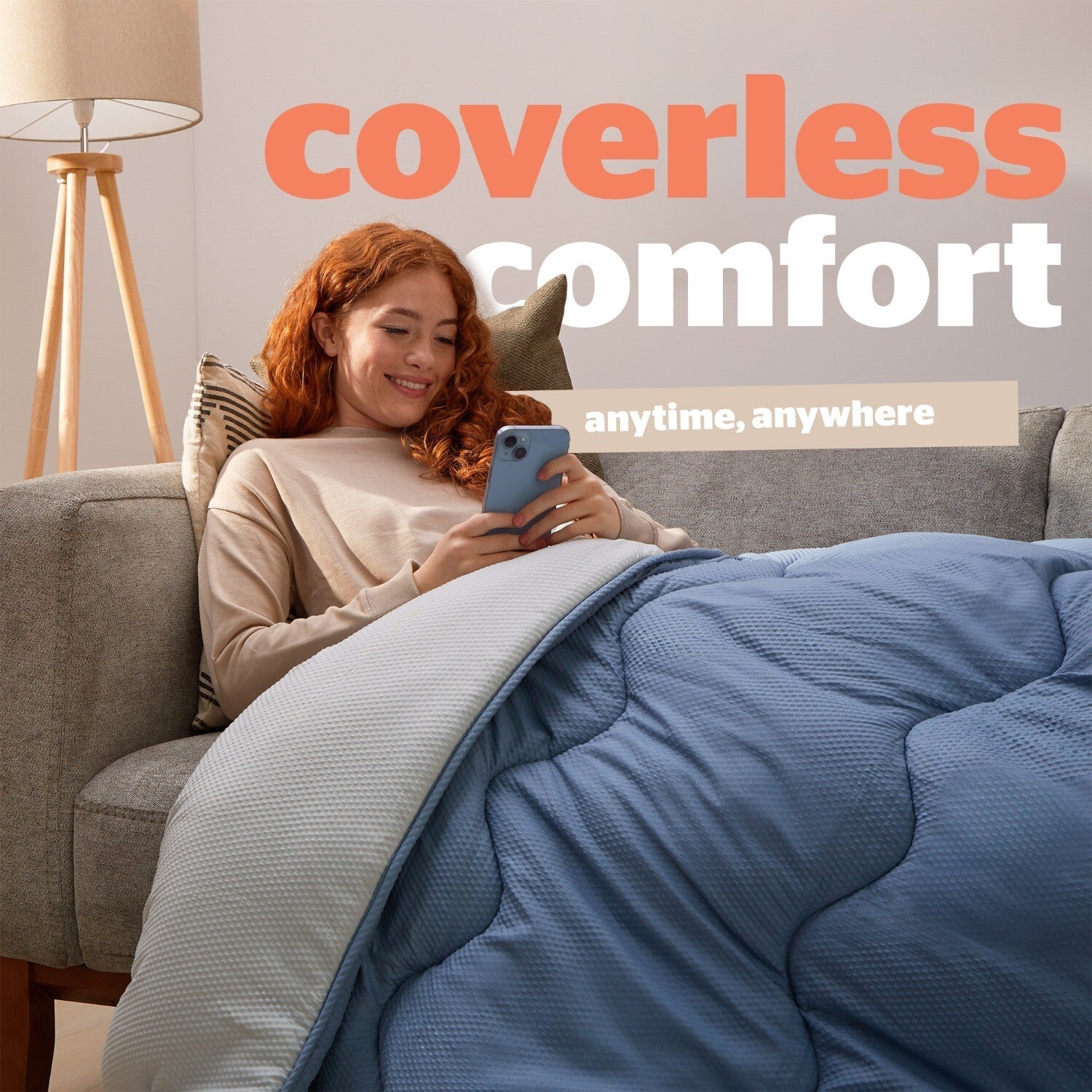 Silentnight Blue Coverless 10.5 Tog Duvet And Pillowcase