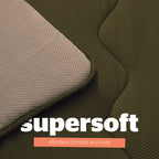 Silentnight Seersucker Olive Coverless 10.5 Tog Duvet and Pillowcase Set
