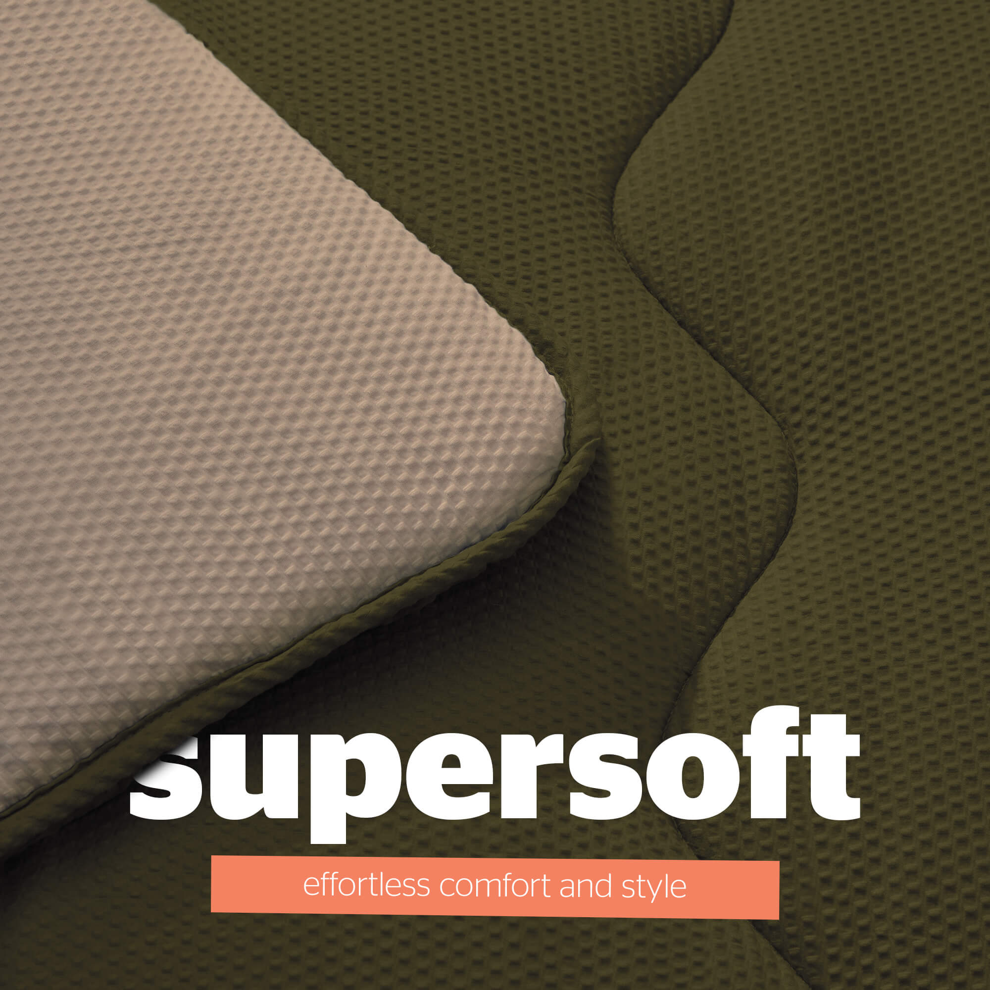Silentnight Seersucker Olive Coverless 10.5 Tog Duvet and Pillowcase Set