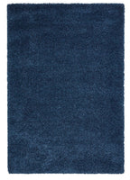 Sierra 9000 Dark Blue Shaggy Rug