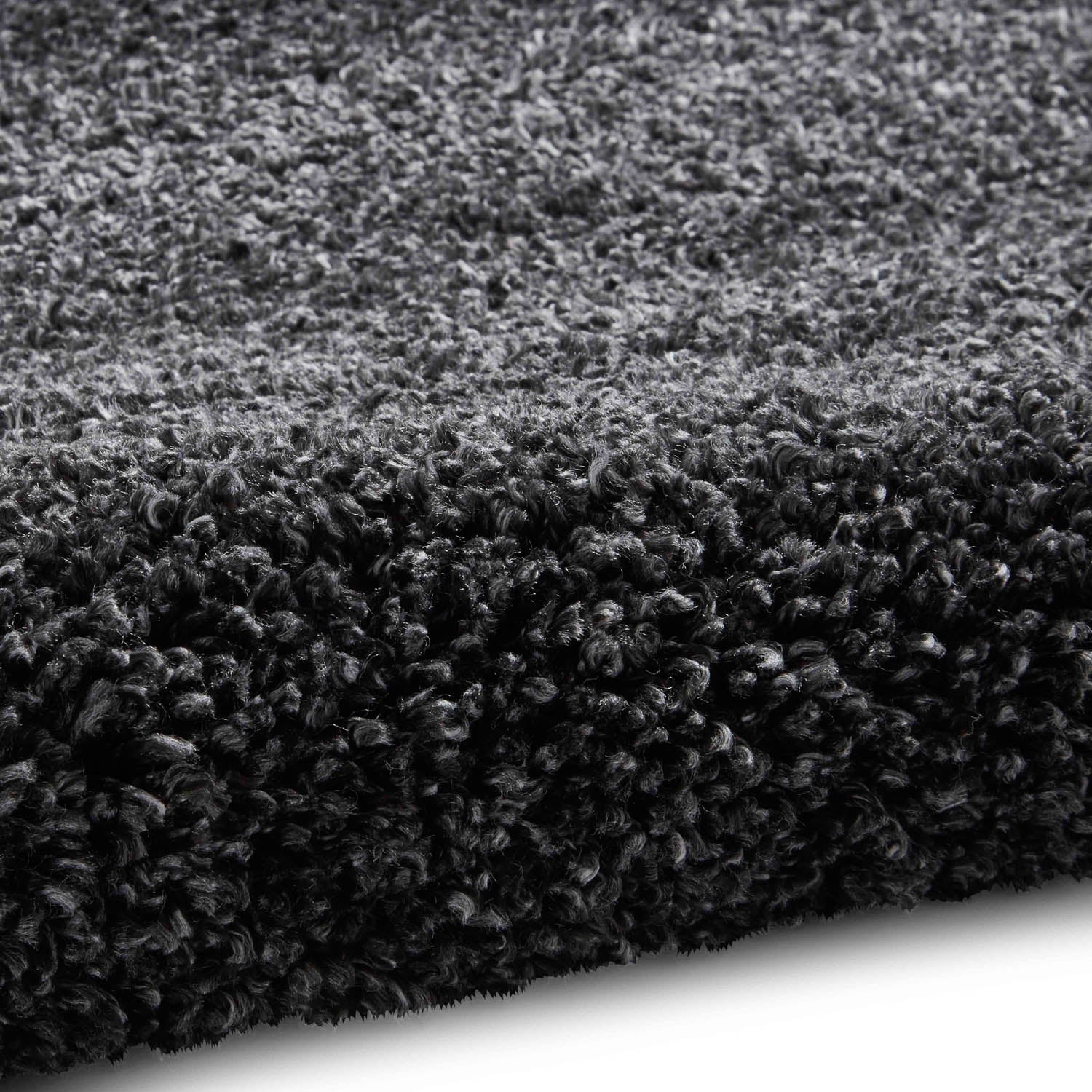 Sierra 9000 Dark Grey Shaggy Rug