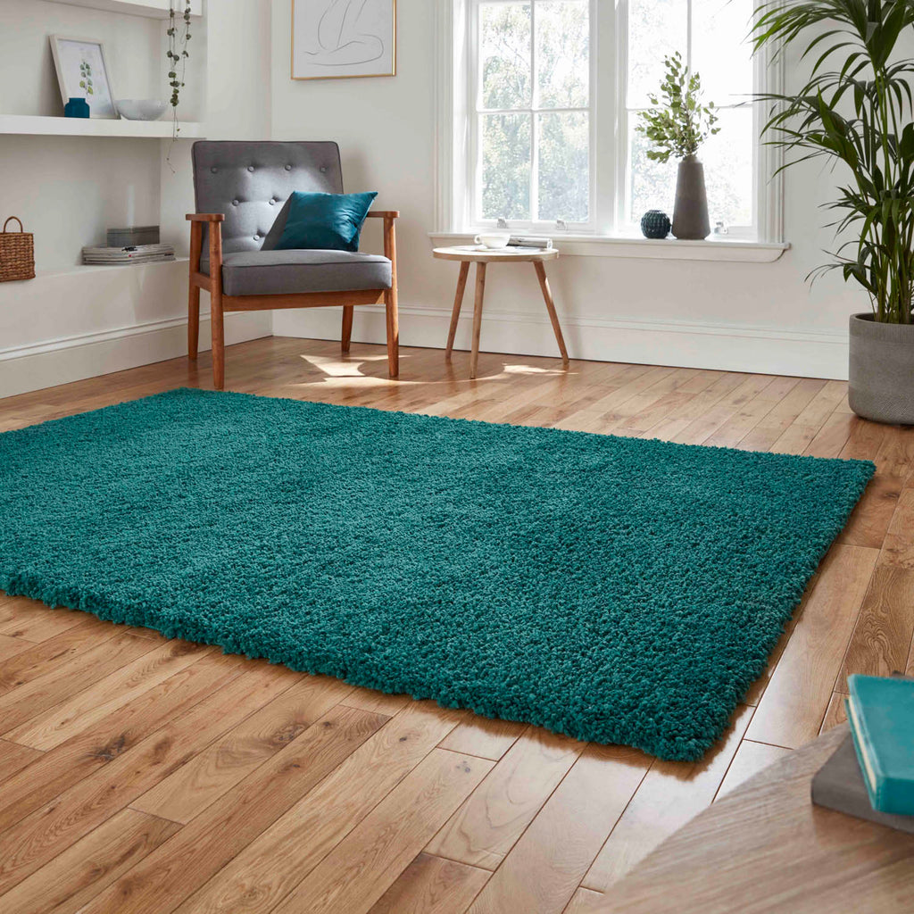 Sierra 9000 Jewel Green Shaggy Rug