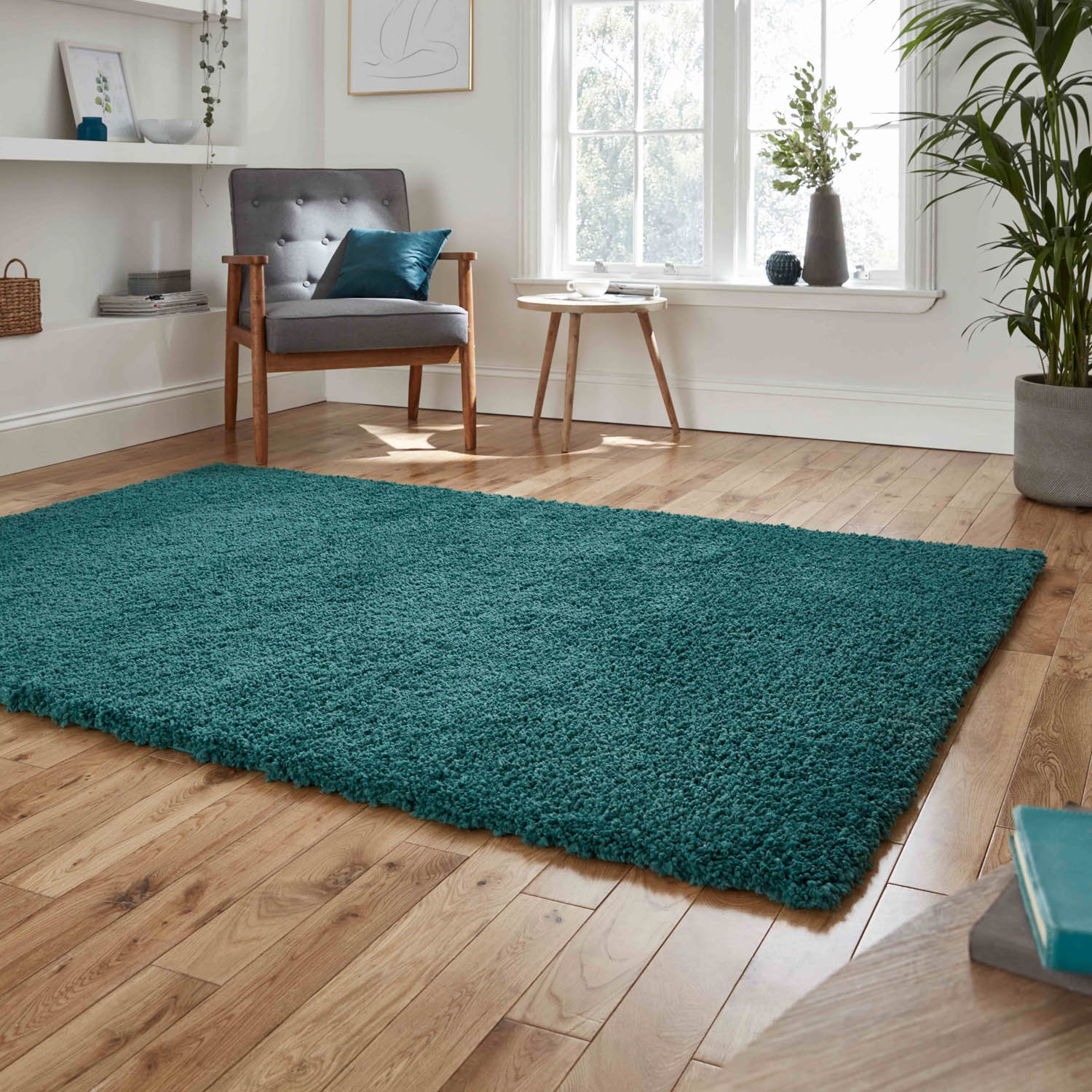 Sierra 9000 Jewel Green Shaggy Rug