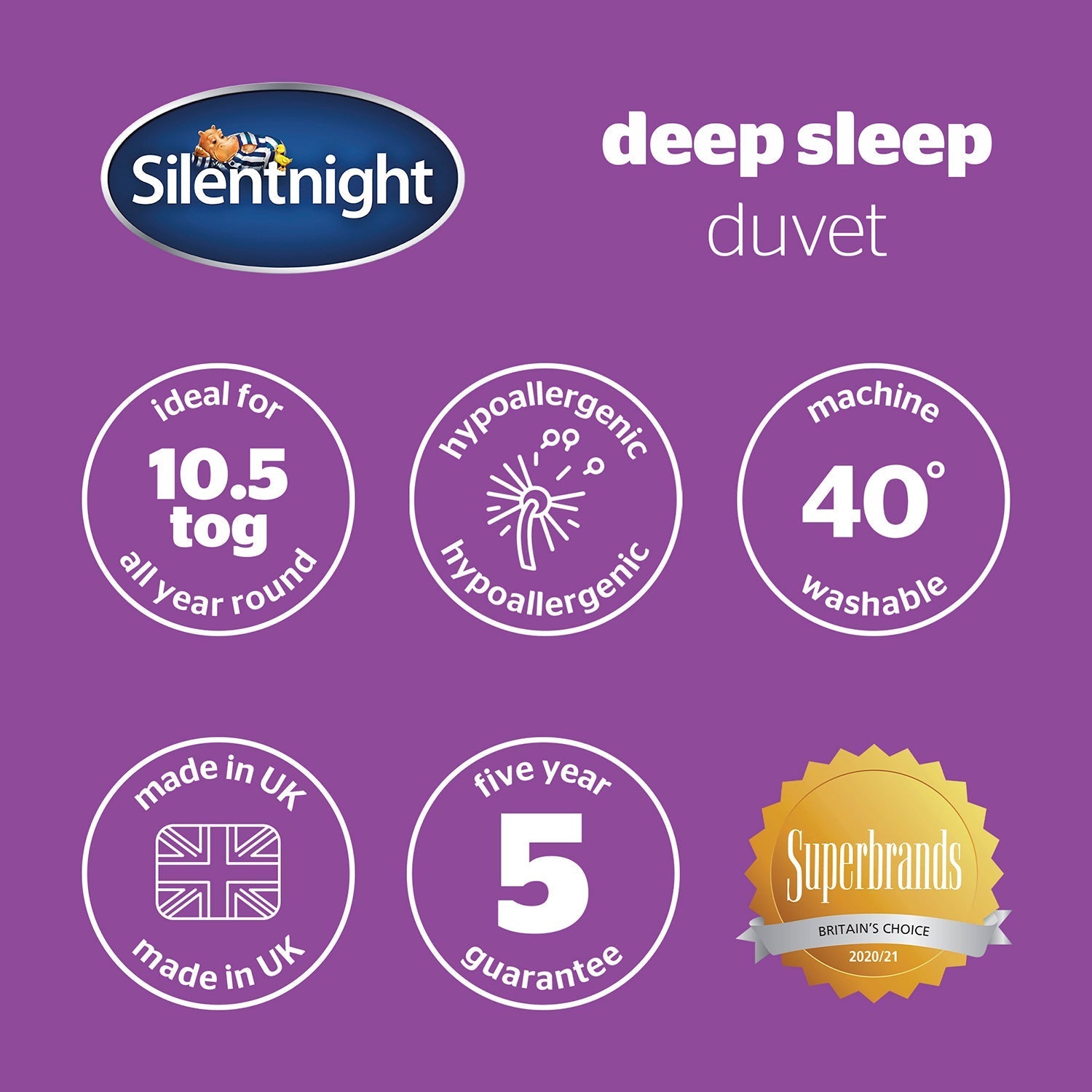 Silentnight Deep Sleep 10.5 Tog Duvet