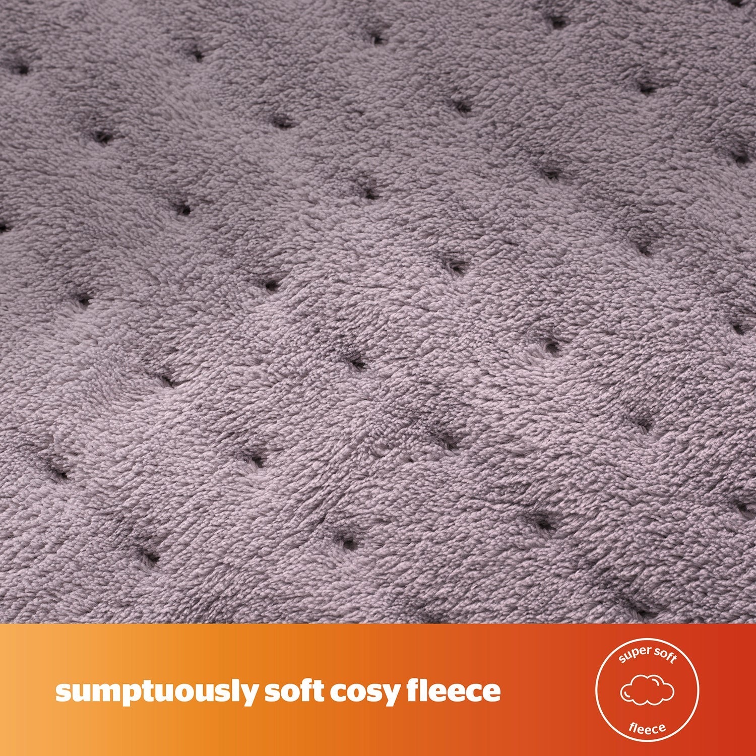 Silentnight Grey Comfort Control Luxury Heated Throw
