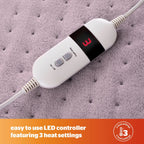 Silentnight Grey Comfort Control Luxury Heated Throw