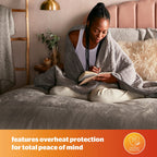 Silentnight Grey Comfort Control Luxury Heated Throw