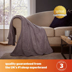 Silentnight Grey Comfort Control Luxury Heated Throw