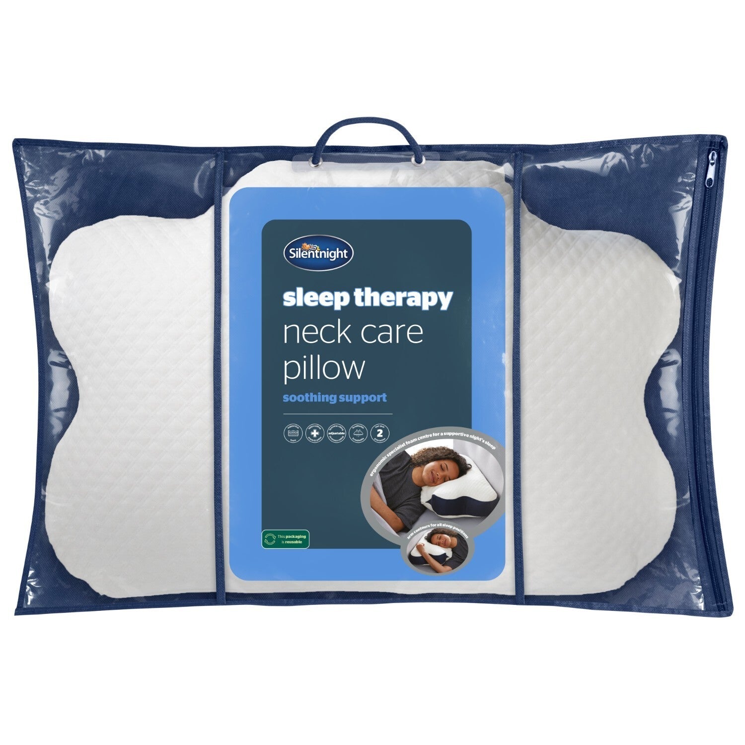 Silentnight Sleep Therapy Neck Support Butterfly Pillow