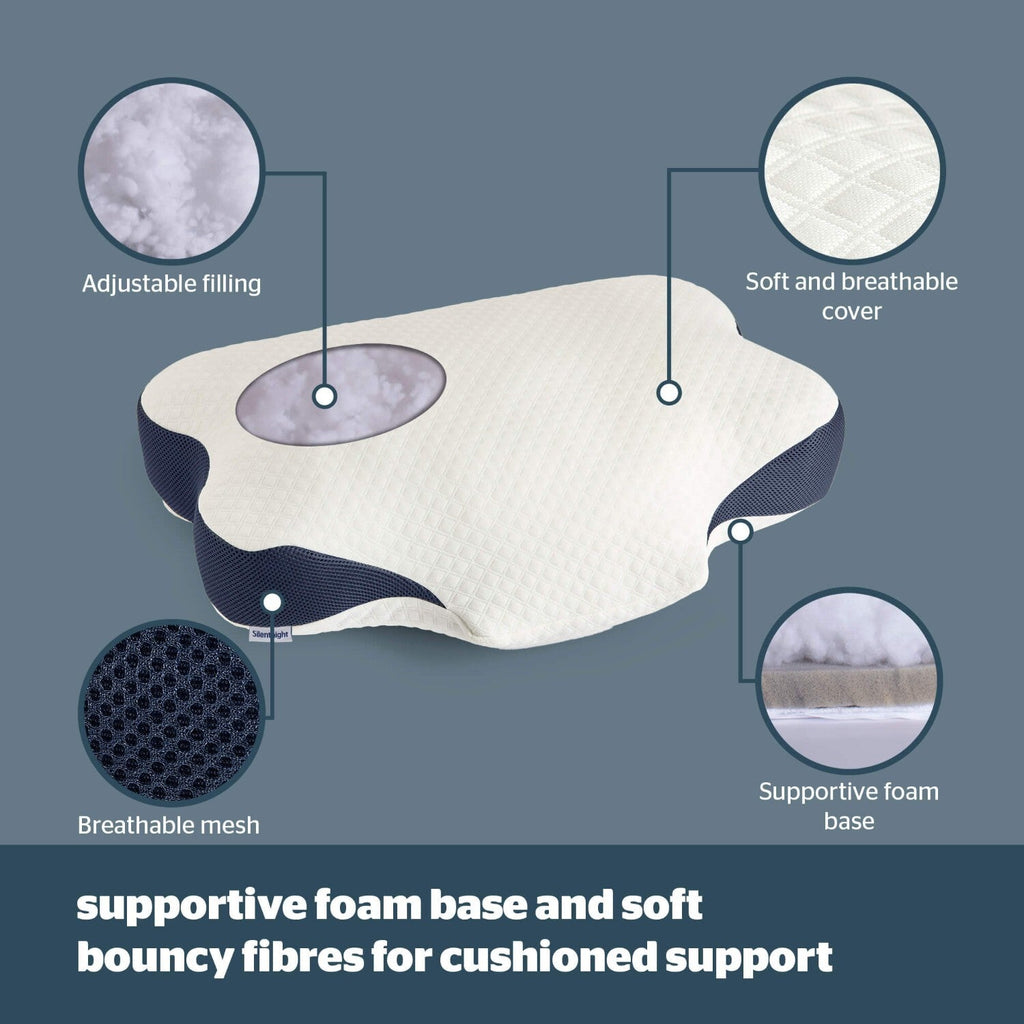 Silentnight Sleep Therapy Neck Support Butterfly Pillow