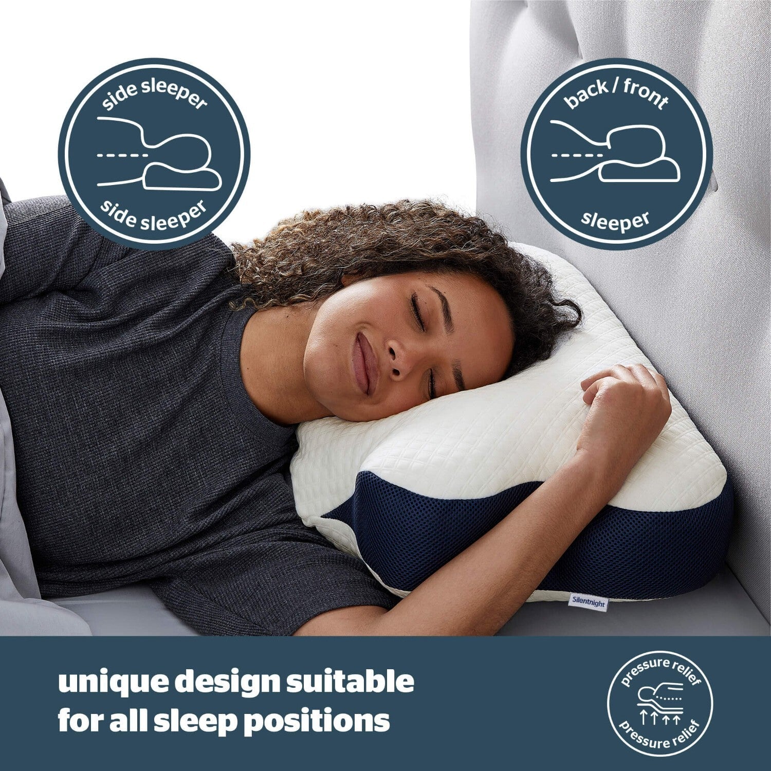 Silentnight Sleep Therapy Neck Support Butterfly Pillow