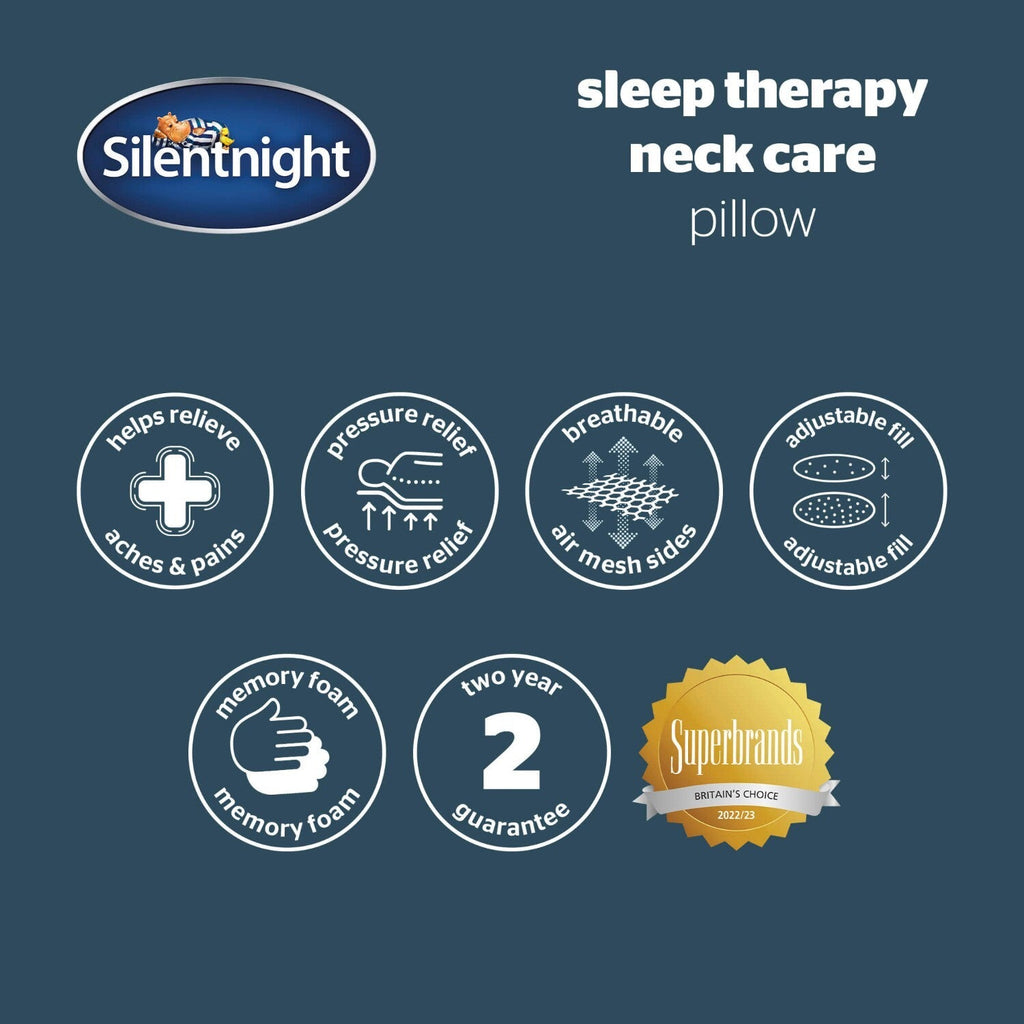 Silentnight Sleep Therapy Neck Support Butterfly Pillow