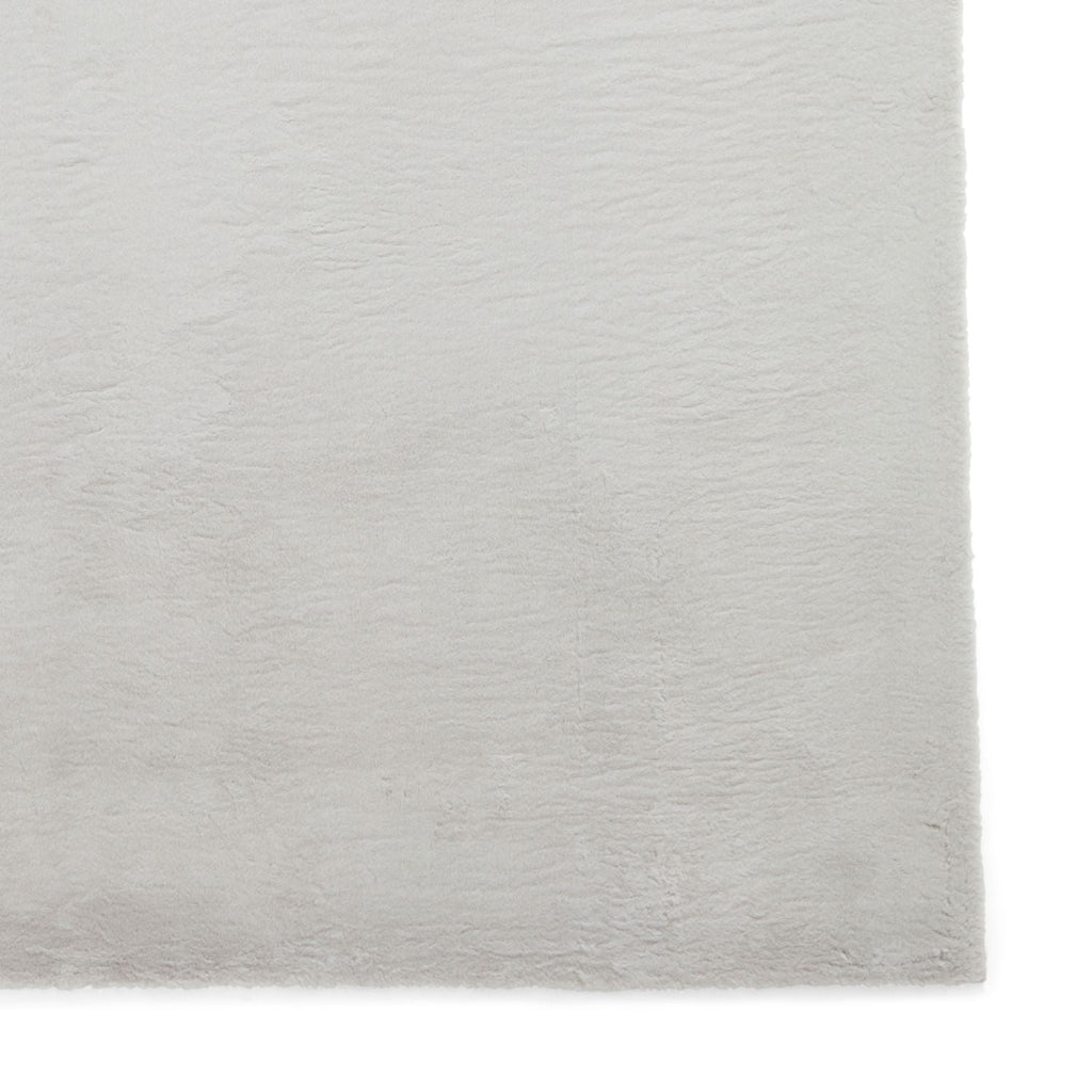 Snug Rug Light Grey Plain Shaggy Rug