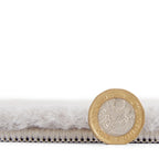 Snug Rug Light Grey Plain Shaggy Rug