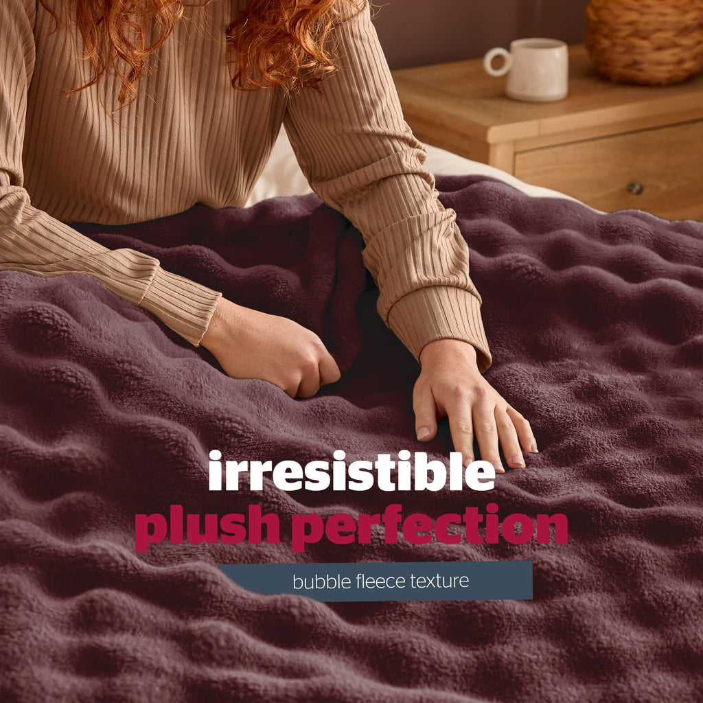Silentnight Snugsie Berry Bubble Fleece