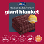 Silentnight Snugsie Berry Bubble Fleece