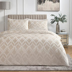 Belfort Champagne Velvet Duvet Set