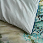 Hidden Garden Green Cotton Sateen Duvet Set