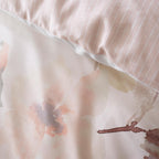 Mia Floral Blooms Natural Cotton Sateen Duvet Set