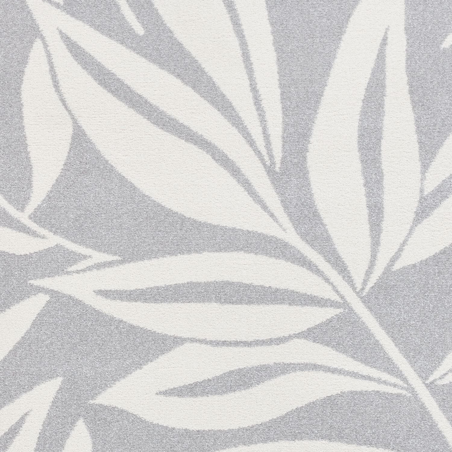 Catherine Lansfield Sorral Leaves Grey Rug
