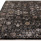 Sovereign Black Vintage Floral Rug