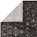 Sovereign Black Vintage Floral Rug