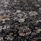 Sovereign Black Vintage Floral Rug