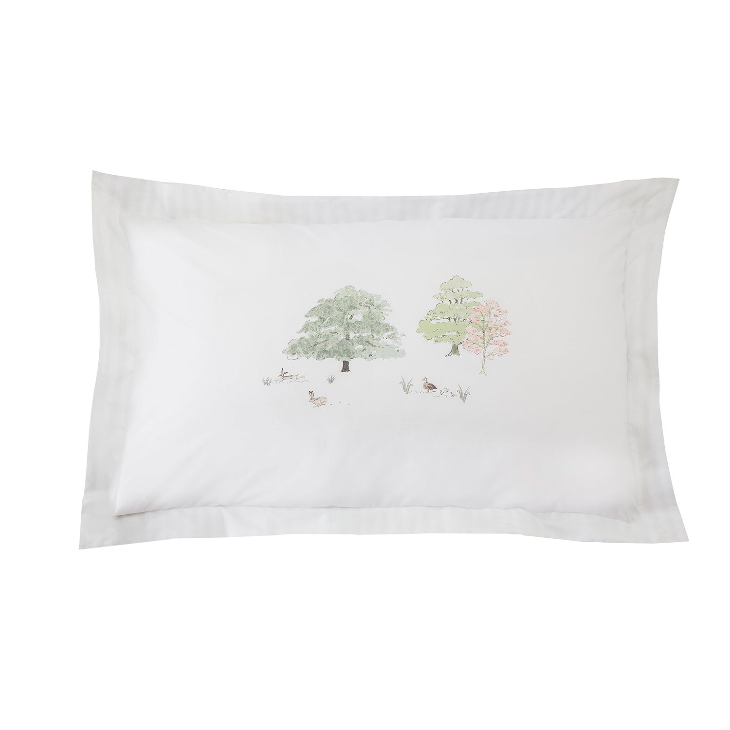 Sophie Allport Spring Cottage Green 200TC Cotton Oxford Pillowcase Pair