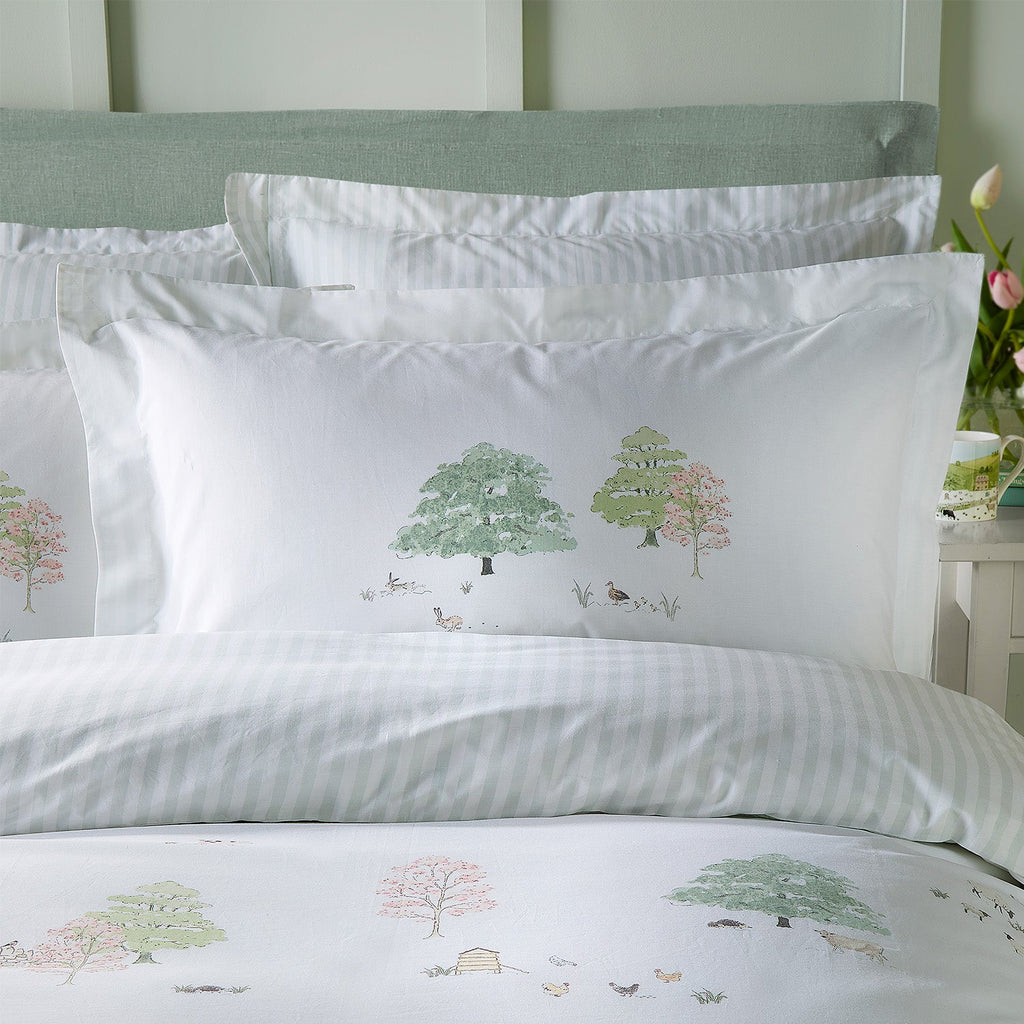 Sophie Allport Spring Cottage Green 200TC Cotton Duvet Set