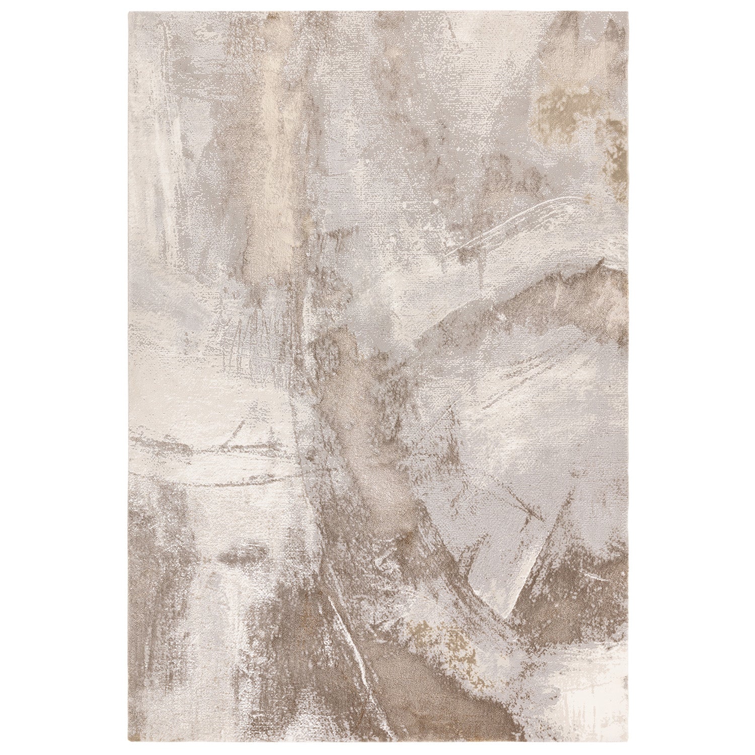 Stellar ST02 Abstract Beige Rug