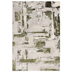 Stellar ST08 Abstract Green Rug