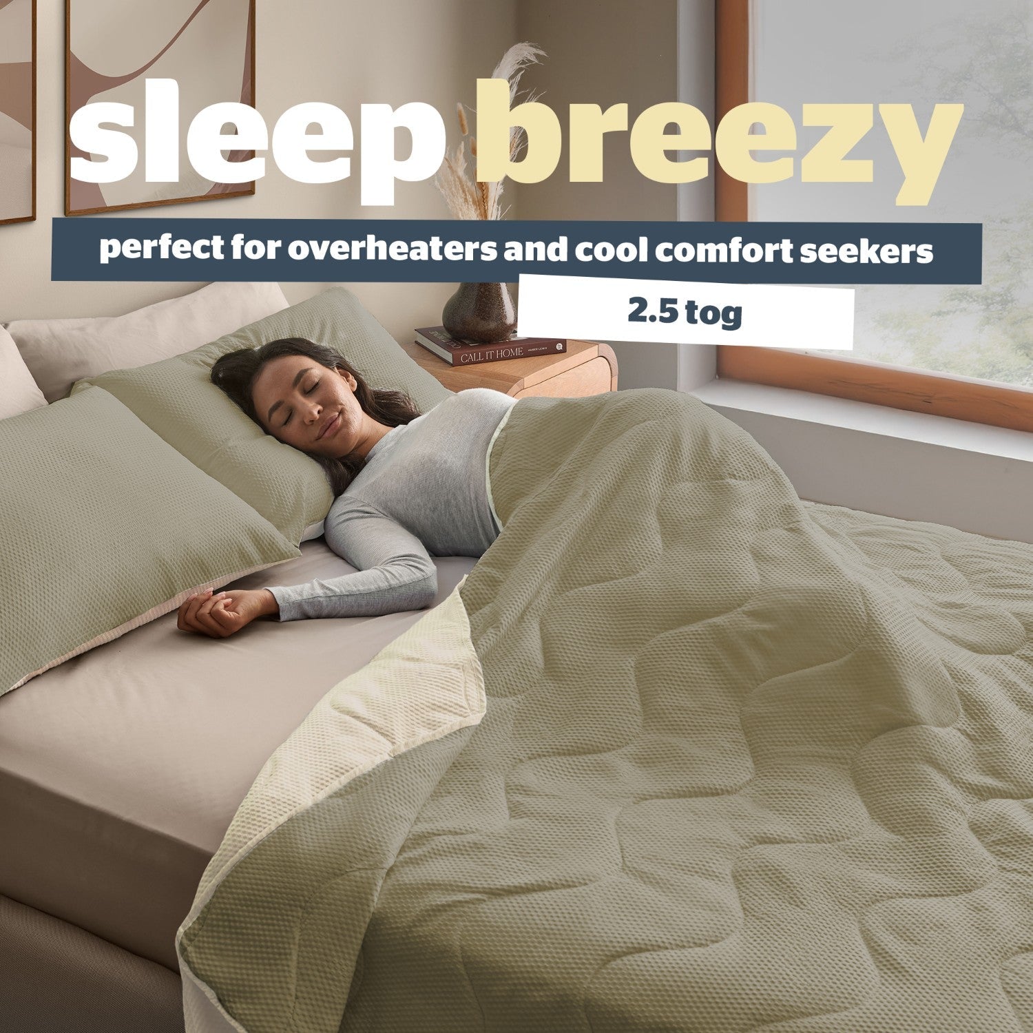Silentnight Summer Breeze Cream 2.5 Tog Coverless Duvet