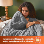 Silentnight Luxury Super Cosy Charcoal Heated Throw