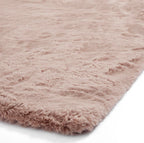 Super Teddy Rose Pink Shaggy Rug