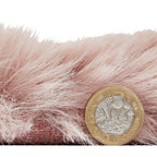 Super Teddy Rose Pink Shaggy Rug