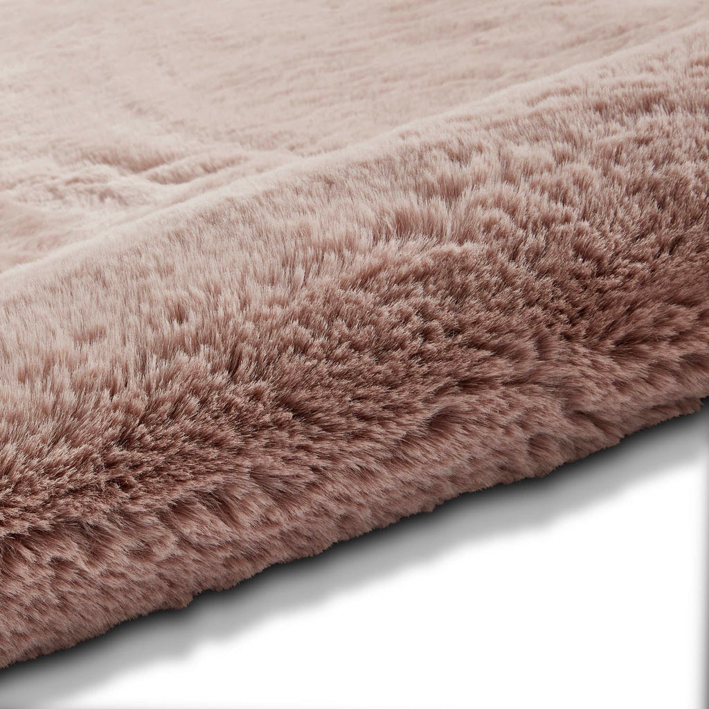 Super Teddy Rose Pink Shaggy Rug