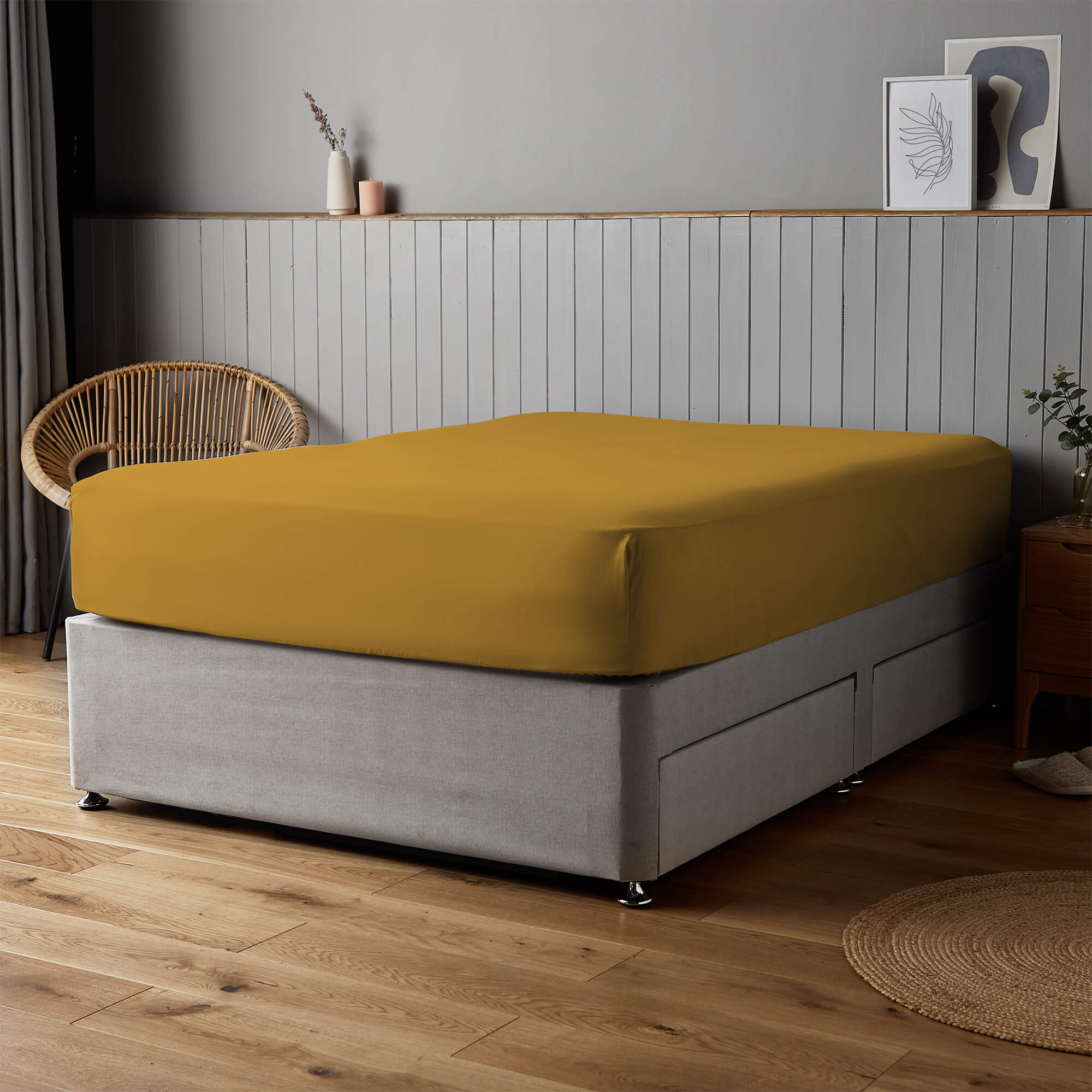 Silentnight Supersoft Ochre Fitted Sheet
