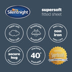 Silentnight Supersoft Natural Fitted Sheet
