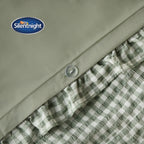 Silentnight Supersoft Sage Gingham Duvet Set