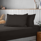 Silentnight Supersoft Black Housewife Pillowcase Pair