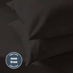 Silentnight Supersoft Black Housewife Pillowcase Pair