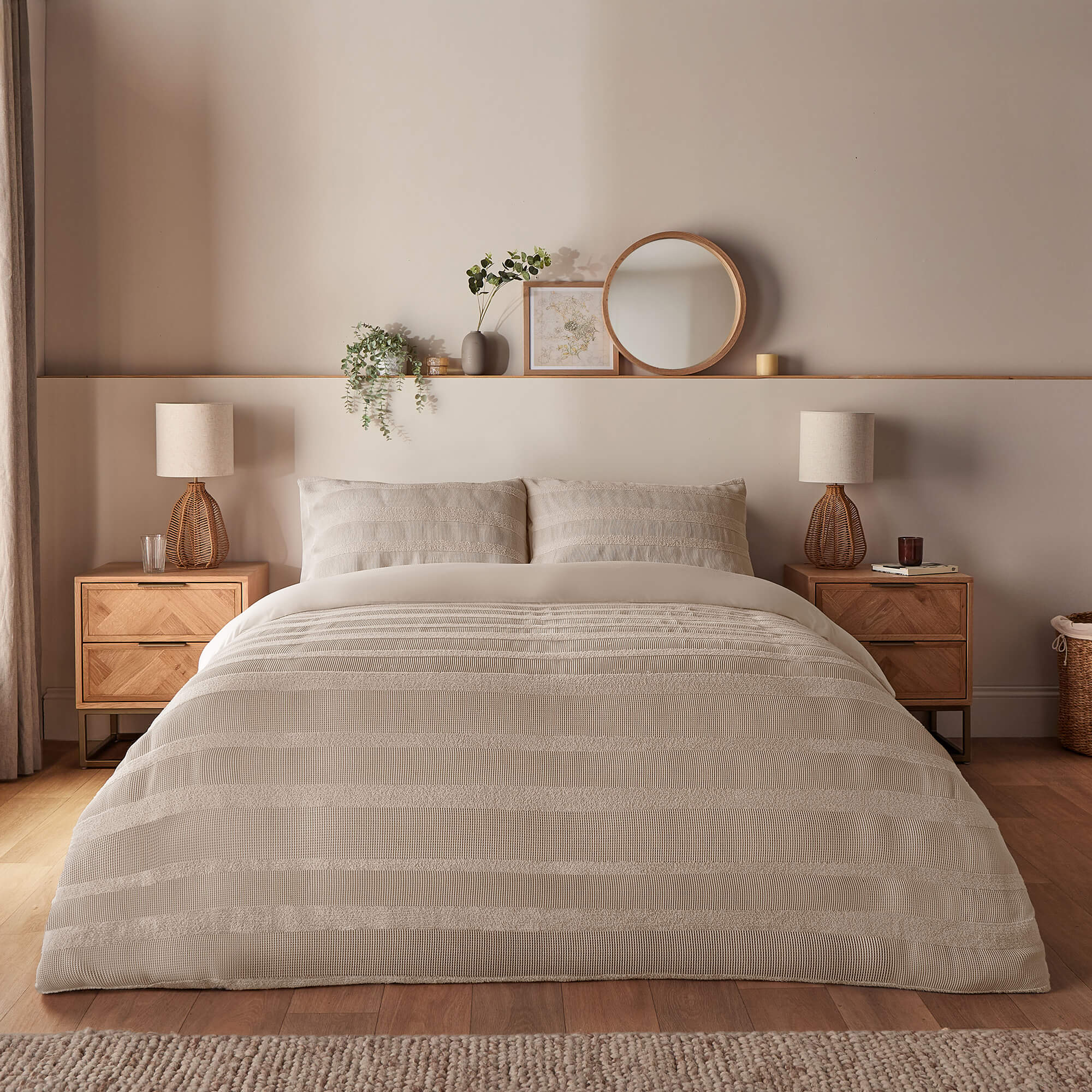 Silentnight Supersoft Natural Texture Duvet Set