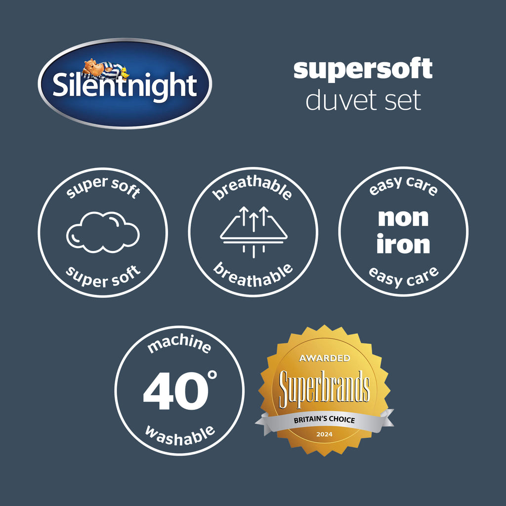 Silentnight Supersoft Natural Texture Duvet Set