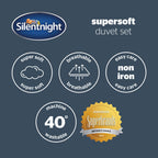Silentnight Supersoft Natural Texture Duvet Set