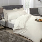 400 Thread Count Cotton Cream Deep Fitted Sheet