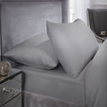400 Thread Count Silver Grey Cotton Pillowcases (Pair)